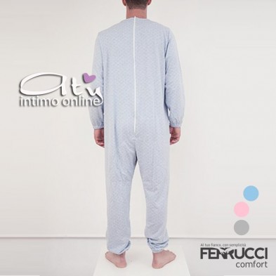 Pigiama Intero con zip 9008 Ferruccio Comfort Sanitario