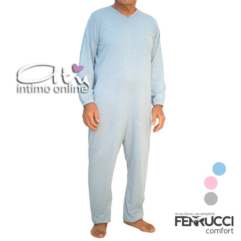 Pigiama Intero con zip 9008 Ferruccio Comfort Sanitario