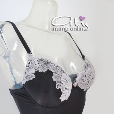 Lormar Body imbottito con pizzo frastagliato e retro brasiliano