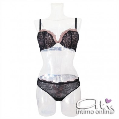 Lormar completino in pizzo push up +2 taglie Altamoda ALT901P