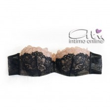 Lormar completino Altamoda in pizzo reggiseno a fascia +1/2 taglia ALT904P
