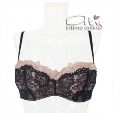 Lormar completino Altamoda in pizzo reggiseno a fascia +1/2 taglia ALT904P