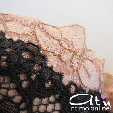 Lormar completino Altamoda in pizzo reggiseno a fascia +1/2 taglia ALT904P