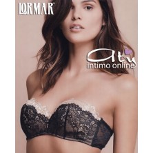 Lormar completino Altamoda in pizzo reggiseno a fascia +1/2 taglia ALT904P