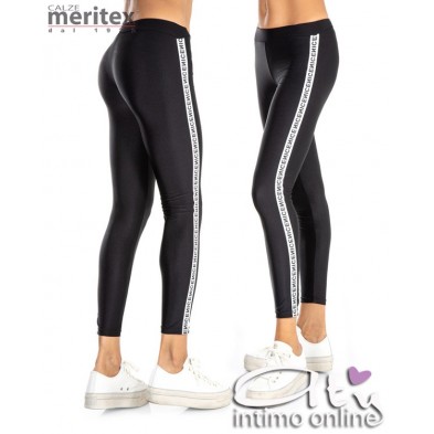 Meritex Leggings fitness con righe e fascia 5841