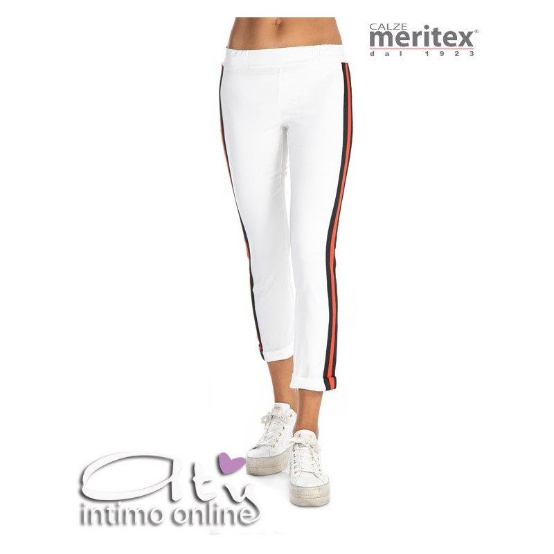 Meritex Leggings con risvolto e banda rigata 5850