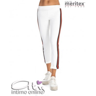 Meritex Leggings con risvolto e banda rigata 5850