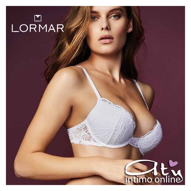 Reggiseno Push-Up pizzo Frizzante Lormar Bellezza italiana