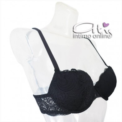 Reggiseno Push-Up pizzo Frizzante Lormar Bellezza italiana