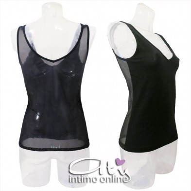 Canottiera reversibile cotone e tulle 7528 MagicDream