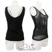 Canottiera reversibile cotone e tulle 7528 MagicDream