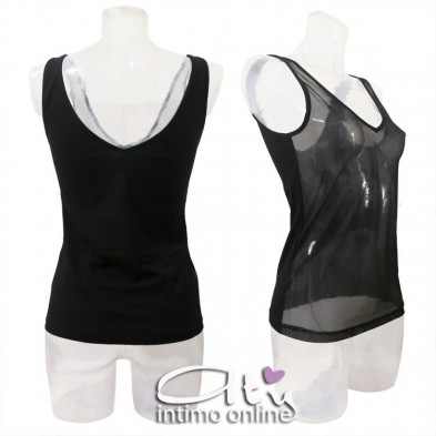 Canottiera reversibile cotone e tulle 7528 MagicDream