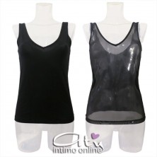 Canottiera reversibile cotone e tulle 7528 MagicDream