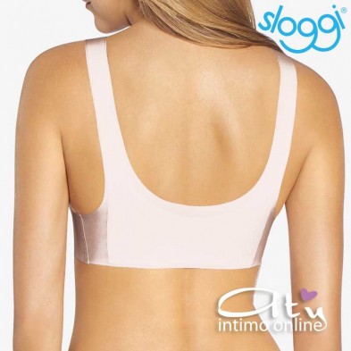 sloggi bralette zero feel bianco rosato