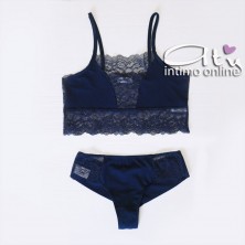 Lingerie set con top in pizzo + brasiliana Pierre Cardin 1126