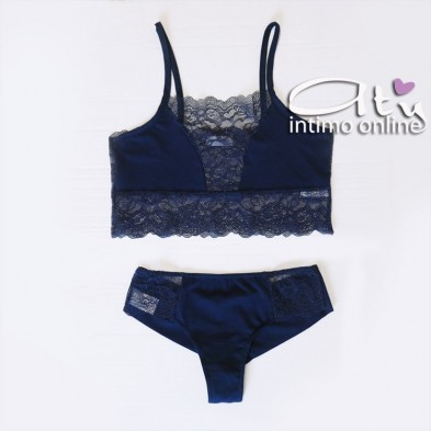 Lingerie set con top in pizzo + brasiliana Pierre Cardin 1126