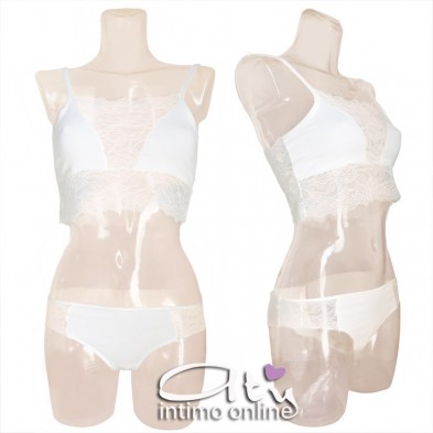 Lingerie set con top in pizzo + brasiliana Pierre Cardin 1126