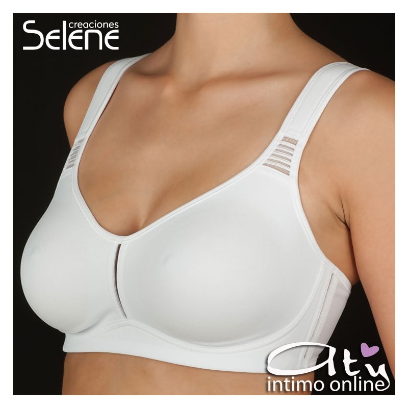 Reggiseno contenitivo senza ferretto Elvira Selene Coppa D