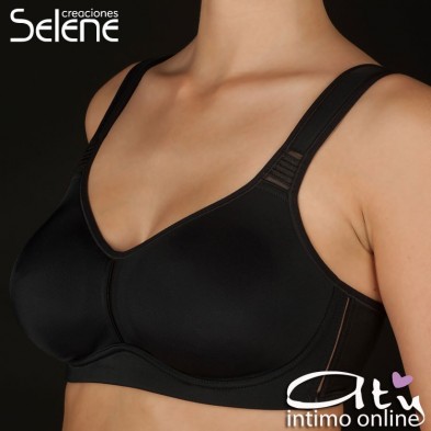 Reggiseno contenitivo senza ferretto Elvira Selene Coppa D