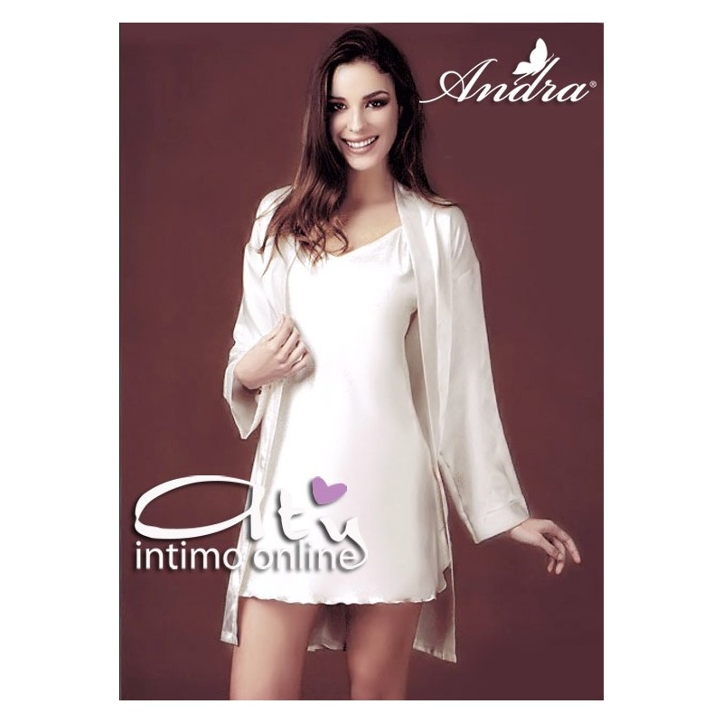 Kimono in raso da camera Andra Lingerie 862