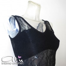 Lingerie set con top tulle + boxerino sexy Pierre Cardin 1035