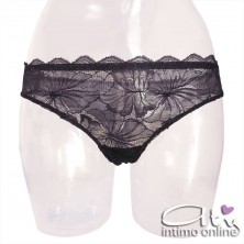 Lormar completino pizzo e tulle con Top taglio Bralette SOC0025