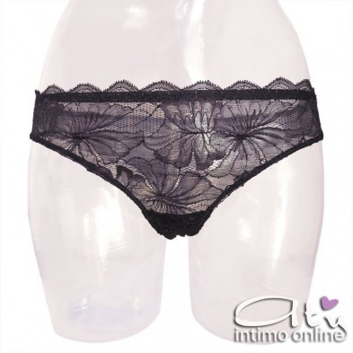 Lormar completino pizzo e tulle con Top taglio Bralette SOC0025