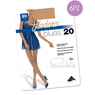 Collant tuttonudo velato Filodoro BLUES 20 velati da donna
