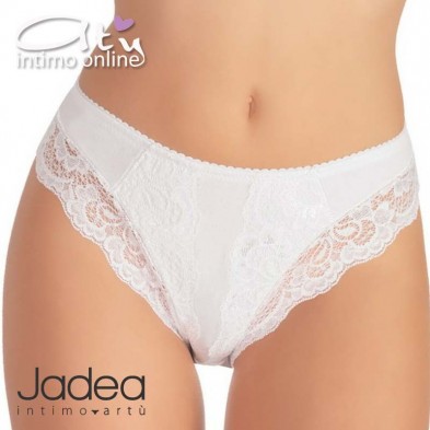 529 jadea slip donna mutande pizzo bianco
