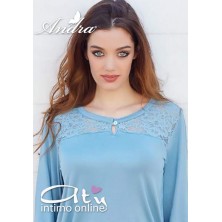 Andra Dreamwear pigiama da donna in calda viscosa con leggings 8408