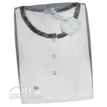 Andra Dreamwear pigiama donna caldo cotone velluto leopardato 8367