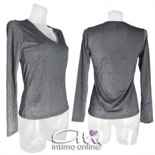 Maglietta donna prestige MagicDream 7771 in lurex Oro e Argento