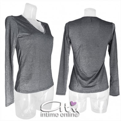 Maglietta donna prestige MagicDream 7771 in lurex Oro e Argento