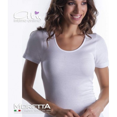 Maglia intima da donna mezza manica Moretta 919 Felpa Soft