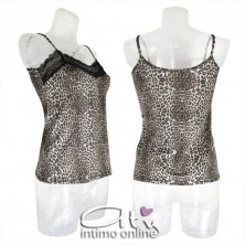 Canottiera da donna sottogiacca MagicDream 7758 leopardata