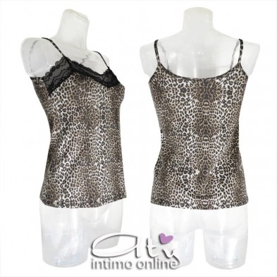 Canottiera da donna sottogiacca MagicDream 7758 leopardata