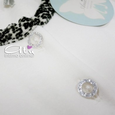 Camicia da notte caldo cotone Andra Dreamwear velluto leopardato 8364