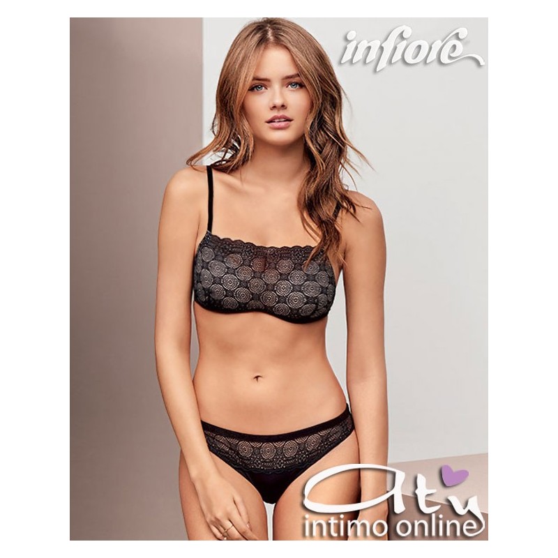 Bra top completo donna in pizzo geometrico Mathilde Infiore MAT 0112