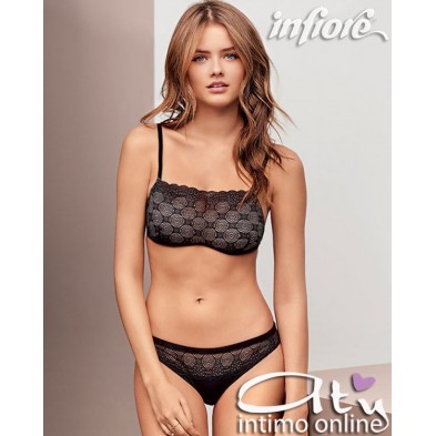 Bra top completo donna in pizzo geometrico Mathilde Infiore MAT 0112