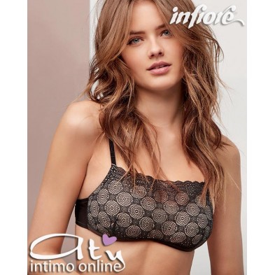 Bra top completo donna in pizzo geometrico Mathilde Infiore MAT 0112