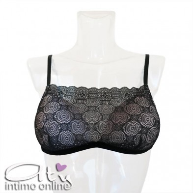 Bra top completo donna in pizzo geometrico Mathilde Infiore MAT 0112