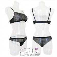 Bra top completo donna in pizzo geometrico Mathilde Infiore MAT 0112