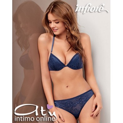 Completo intimo con reggiseno Pushup incrocio sulla schiena Eris Infiore ERI 0082