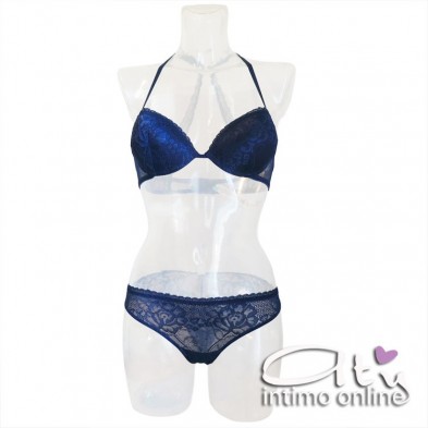 Completo intimo con reggiseno Pushup incrocio sulla schiena Eris Infiore ERI 0082