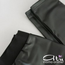 Leggins donna invernale in ecopelle Jadea 4877