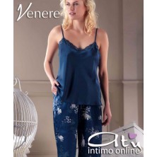 Composé donna Venere 1521 Vestaglia + top + pantalone palazzo