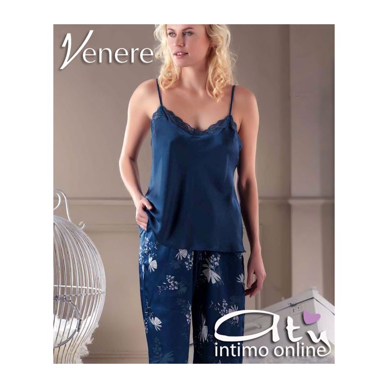 Composé donna Venere 1521 Vestaglia + top + pantalone palazzo