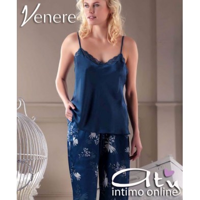 Composé donna Venere 1521 Vestaglia + top + pantalone palazzo