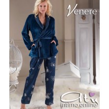 Composé donna Venere 1521 Vestaglia + top + pantalone palazzo
