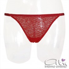 Lormar completo reggiseno super push up +2 taglie glitter rosso INT0029